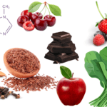 various sources of polyphenols. apples, spinach, flaxseeds, dark chocolate, cloves, almonds