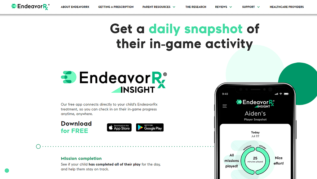 User Interface with download for free apps on Apple Appstore and Google Play store