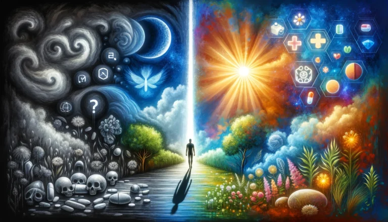 A-conceptual-scene-showing-the-transformative-effect-of-ADHD-medication-on-mortality-risk