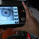 Demonstration of eye tracking technology